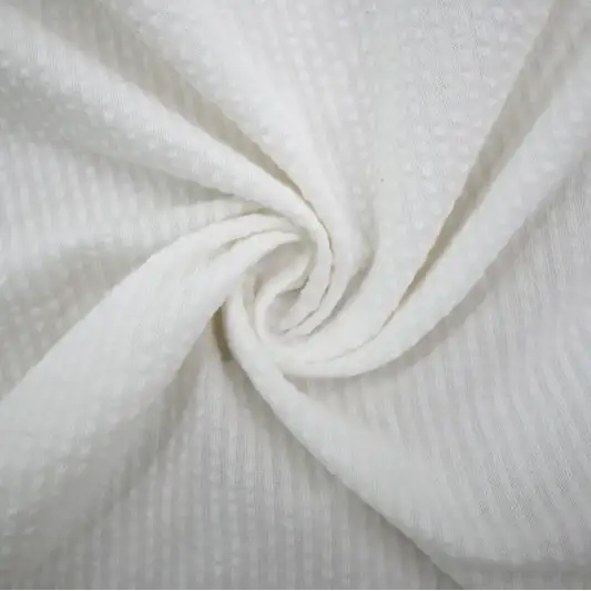India Fabric for Crop Top,Skirt,Over Shirt Cotton Seersucker Natural Woven Fabric Cotton White color buy from India wholesaler bulk order at wholesale price free worldwide shipping Alibaba