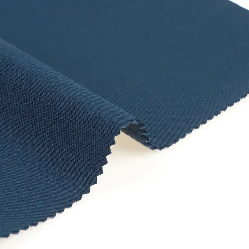 China Fabric for Hoodie,Tracksuits Four Stretch Woven Bonded With Polar Fleece Synthetic Woven Fabric Polyester Dark Navy color buy from China wholesaler bulk order at wholesale price free worldwide shipping Alibaba