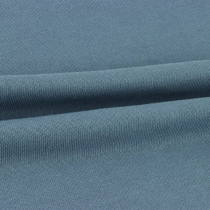 China Fabric for Jogger,Loungewear,Sweatshirt French Terry Knit Fabric Cotton Polyester Blue color buy from China wholesaler bulk order at wholesale price free worldwide shipping Alibaba