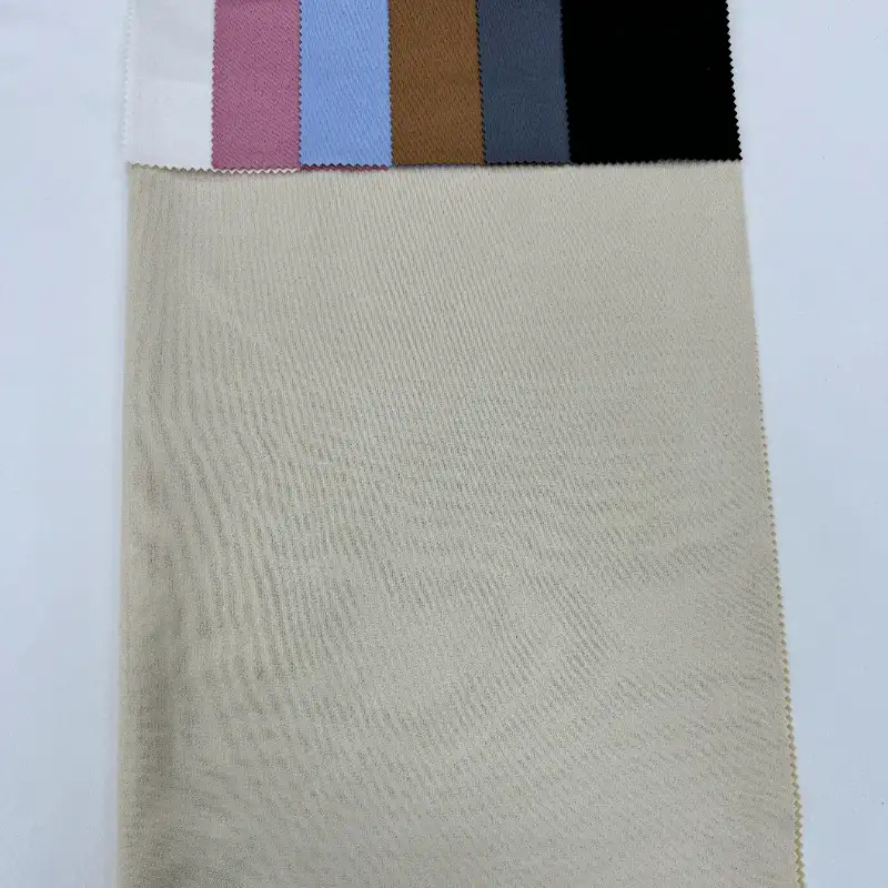 China Fabric for Jacket,Pants,Blazer Weft Suede Knit Fabric Polyester Elastane 杏色 color buy from China wholesaler bulk order at wholesale price free worldwide shipping Alibaba
