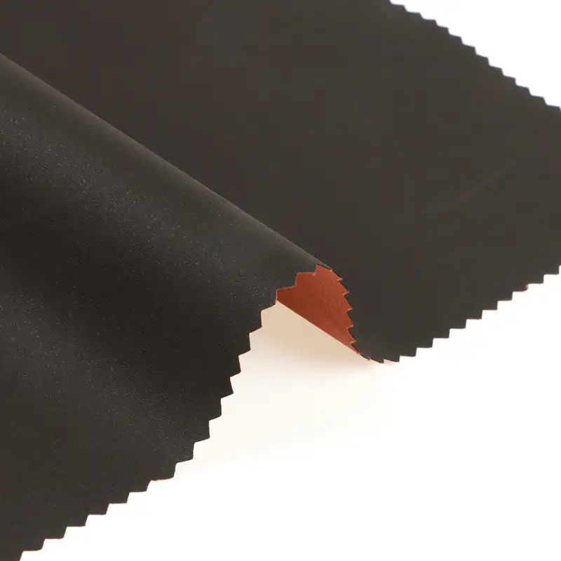 China Fabric for Blazer PU Woven Blended Fabric Polyester Brown color buy from China wholesaler bulk order at wholesale price free worldwide shipping Alibaba