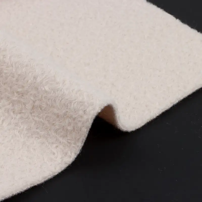 China Fabric for Blazer,Skirt,Hoodie Knit Woolen Fabric Woolen Polyester Grey color buy from China wholesaler bulk order at wholesale price free worldwide shipping Alibaba