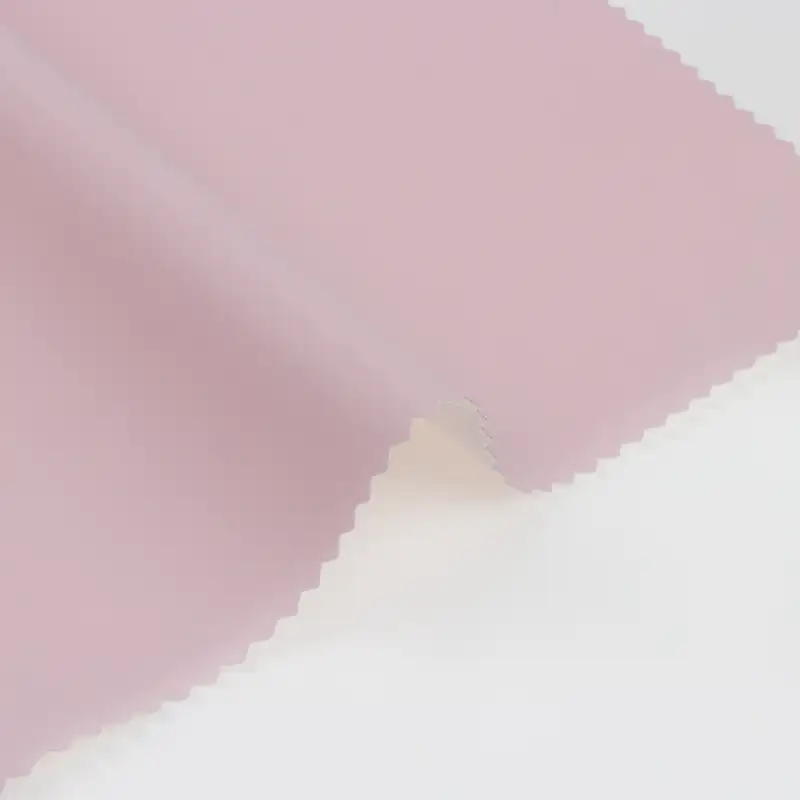 China Fabric for Blazer PU Woven Blended Fabric Polyester Pink color buy from China wholesaler bulk order at wholesale price free worldwide shipping Alibaba