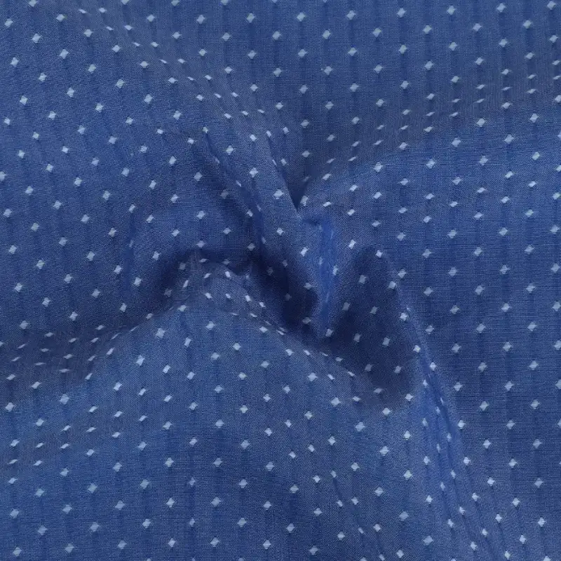 China Fabric for Shirt,Crop Top,Skirt Cotton Dobby Natural Woven Fabric Cotton Blue YD color buy from China wholesaler bulk order at wholesale price free worldwide shipping Alibaba