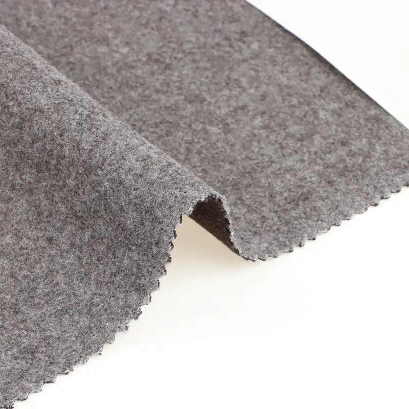 China Fabric for Blazer,Skirt,Hoodie Knit Woolen Fabric Woolen Polyester Brown color buy from China wholesaler bulk order at wholesale price free worldwide shipping Alibaba