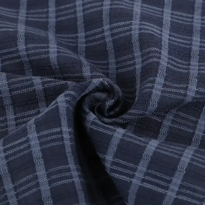 Bangladesh Fabric for Shirt,Crop Top,Skirt Cotton Dobby Natural Woven Fabric Cotton Navy color buy from Bangladesh wholesaler bulk order at wholesale price free worldwide shipping Alibaba