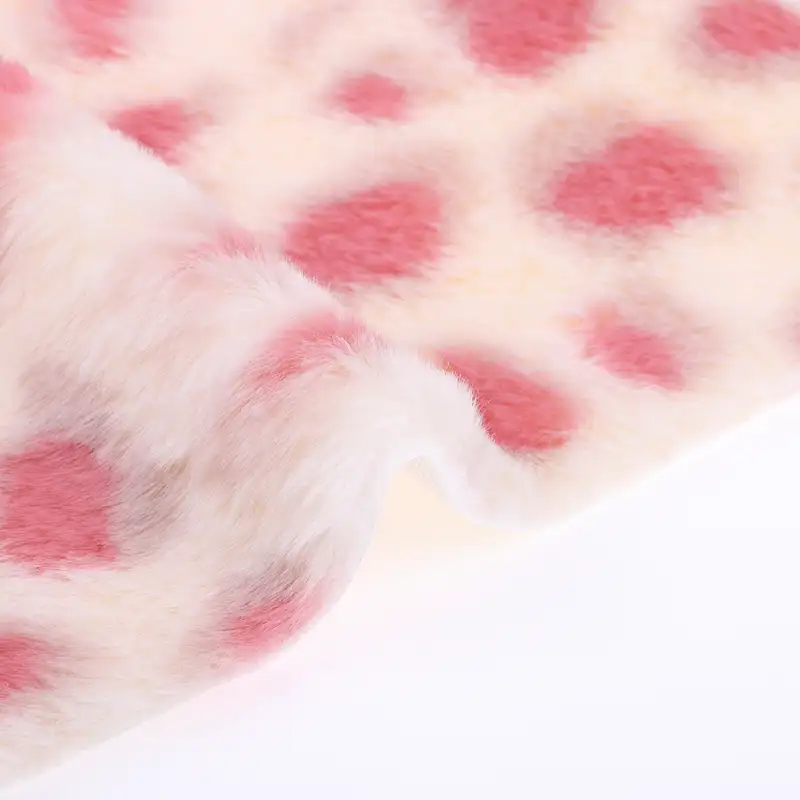 China Fabric for Overcoat,Bomber Jacket,Trench Coat Fake Fur Knit Fabric Polyester Pink color buy from China wholesaler bulk order at wholesale price free worldwide shipping Alibaba