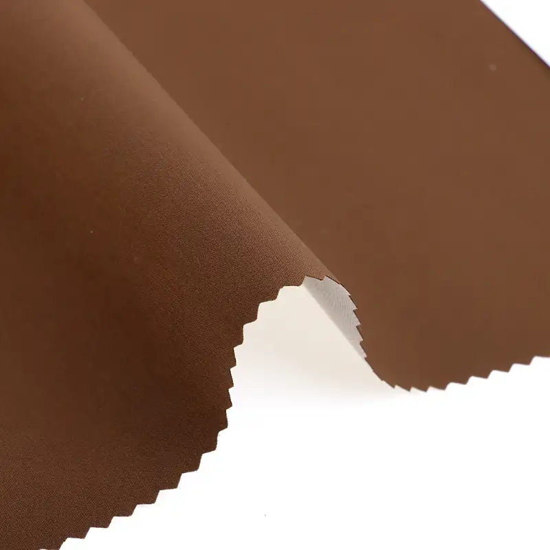 China Fabric for Pants,Tracksuits T400 Polyester Yarn Fabric Synthetic Woven Fabric Polyester Brown color buy from China wholesaler bulk order at wholesale price free worldwide shipping Alibaba