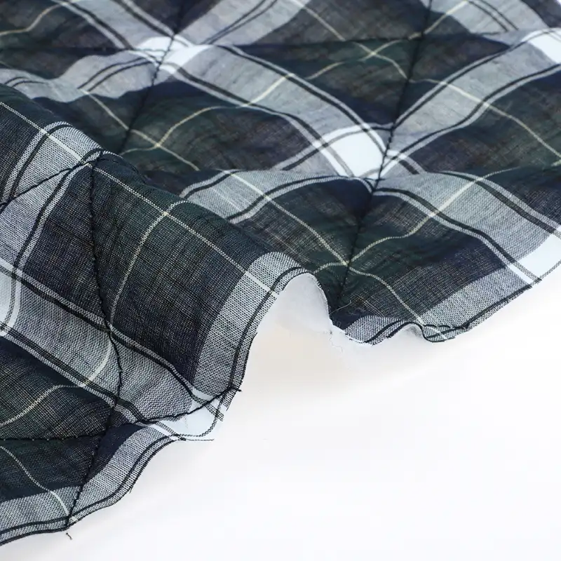 China Fabric for Pants,Skirt,Blazer Cotton Double Layer Crepe Gauze Natural Woven Fabric Cotton tartan color buy from China wholesaler bulk order at wholesale price free worldwide shipping Alibaba
