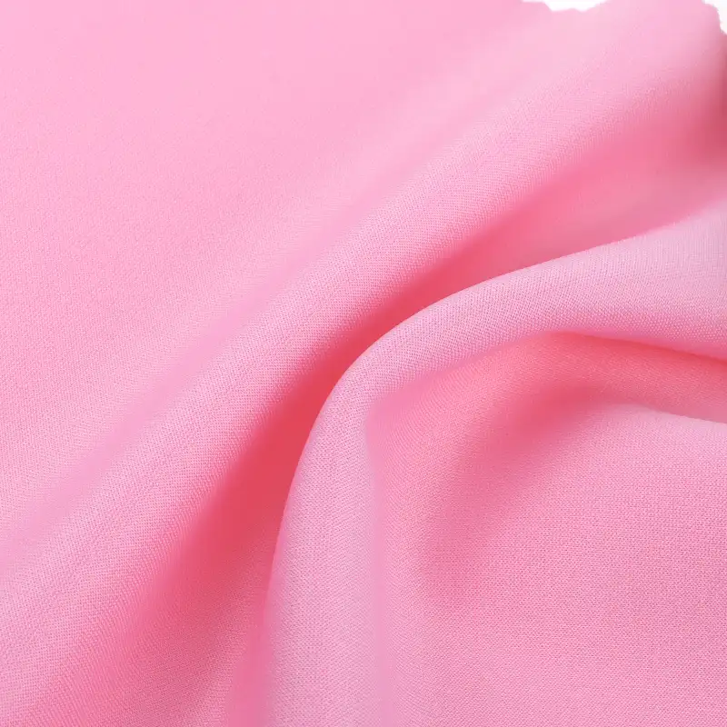 China Fabric for Shirt Scuba Knit Fabric Polyester Rayon Spandex Pink color buy from China wholesaler bulk order at wholesale price free worldwide shipping Alibaba