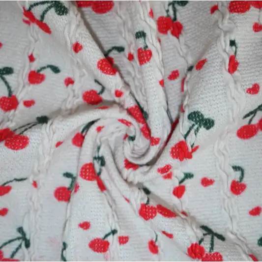 India Fabric for Waistcoat,Blazer Weft Jacquard Knit Fabric Cotton White color buy from India wholesaler bulk order at wholesale price free worldwide shipping Alibaba