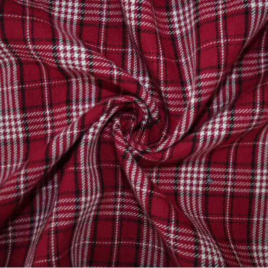 India Fabric for Shirt Cotton YD Flannel Natural Woven Fabric cotton Red blue check color buy from India wholesaler bulk order at wholesale price free worldwide shipping Alibaba