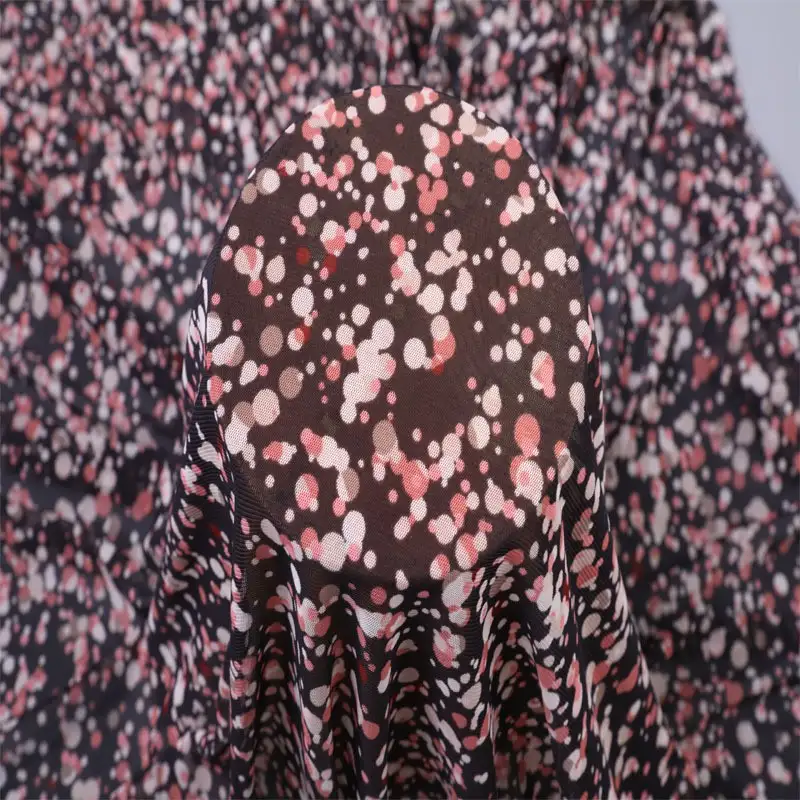 China Fabric for Shirt,Skirt Mesh Knit Fabric Spandex Polyester Black color buy from China wholesaler bulk order at wholesale price free worldwide shipping Alibaba