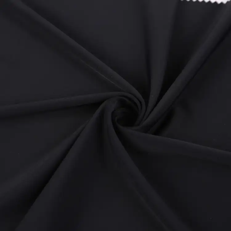 China Fabric for Swimsuits,Swim shorts Tricot Brush Knit Fabric Nylon Spandex Black color buy from China wholesaler bulk order at wholesale price free worldwide shipping Alibaba