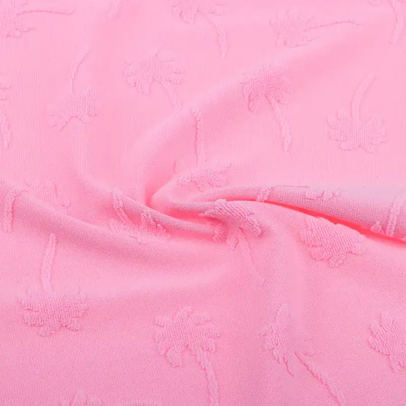 China Fabric for Jogger,Loungewear,Sweatshirt French Terry Knit Fabric Polyester Spandex Pink color buy from China wholesaler bulk order at wholesale price free worldwide shipping Alibaba