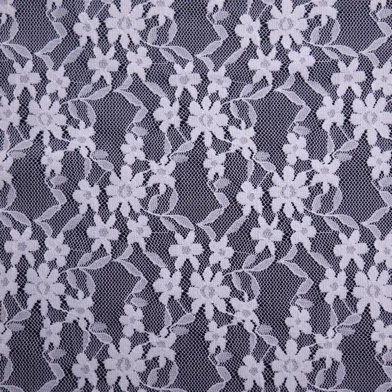 China Fabric for T-Shirt,Skirt Lace Knit Fabric Polyester Spandex White color buy from China wholesaler bulk order at wholesale price free worldwide shipping Alibaba