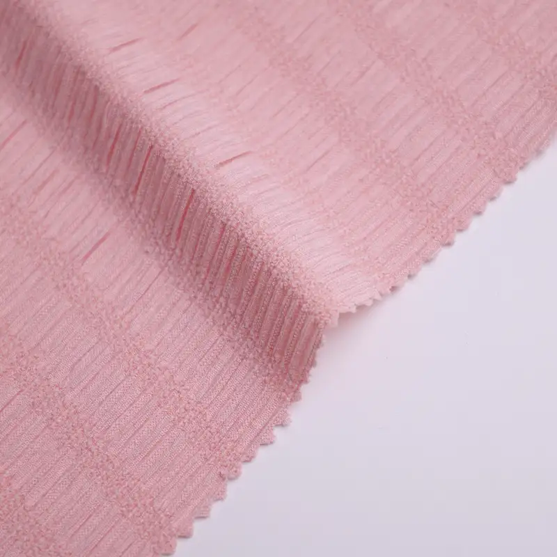China Fabric for Skirt Lace Knit Fabric Polyester Spandex Pink color buy from China wholesaler bulk order at wholesale price free worldwide shipping Alibaba