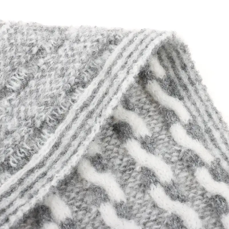 China Yarn for Shorts,Jogger,Hoodie,Ladies Vest (Sweater),Men’s Vest (Sweater),Open Cardigan (Sweater),Shirt Long Sleeve Button (Sweater),Shirt Long Sleeve Zipper (Sweater) Mossy Yarn Fancy Yarn Polyester Recycled Polyester Acrylic Alpaca Spandex Gray MELANGE color buy from China wholesaler bulk order at wholesale price free worldwide shipping Alibaba