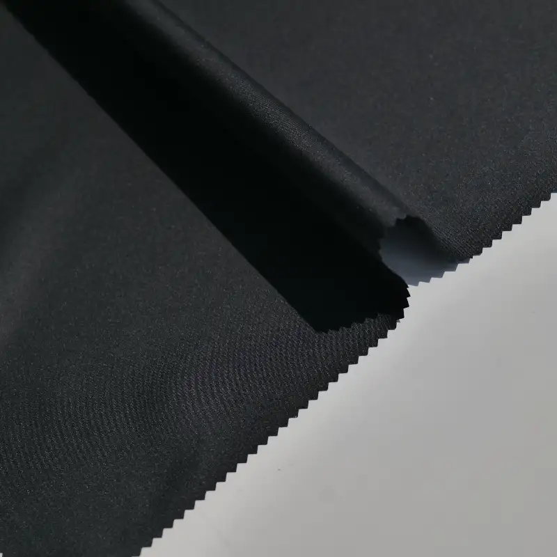 China Fabric for Down Jacket Polyester Pongee Synthetic Woven Fabric Polyester Black color buy from China wholesaler bulk order at wholesale price free worldwide shipping Alibaba