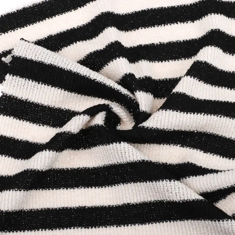 China Fabric for T-Shirt,Shorts Weft Jacquard Knit Fabric Rayon Polyester Spandex stripe color buy from China wholesaler bulk order at wholesale price free worldwide shipping Alibaba