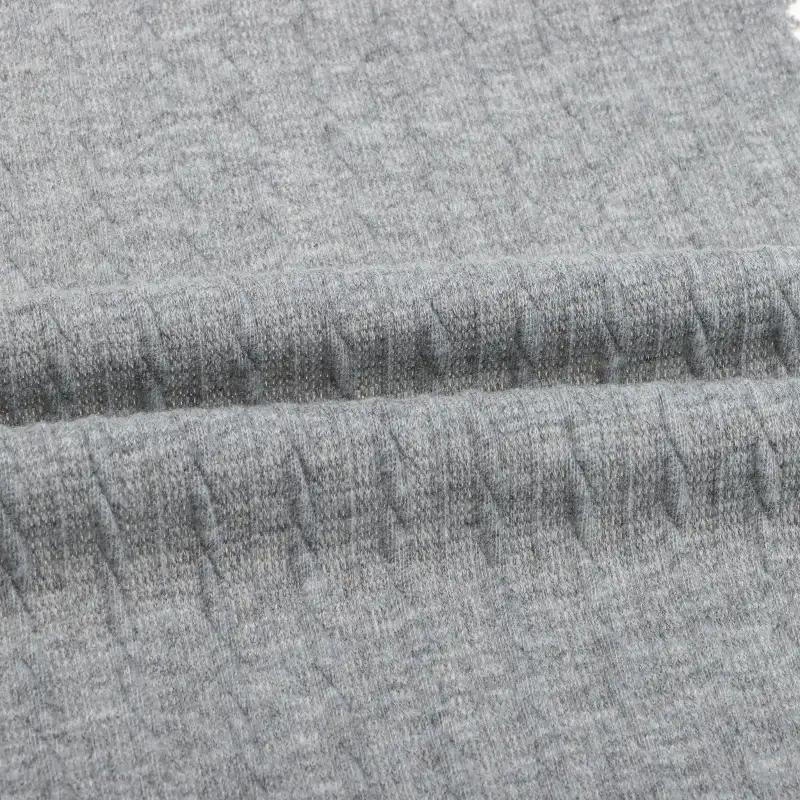 China Fabric for T-Shirt,Shorts Weft Jacquard Knit Fabric Polyester Spandex Grey color buy from China wholesaler bulk order at wholesale price free worldwide shipping Alibaba