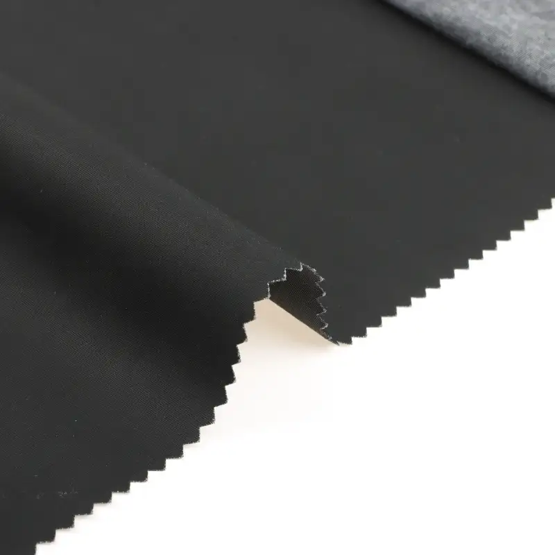 China Fabric for Jackets Polyester/Nylon/Cotton Plain Woven Blended Fabric Cotton Nylon Polyester BLACK color buy from China wholesaler bulk order at wholesale price free worldwide shipping Alibaba