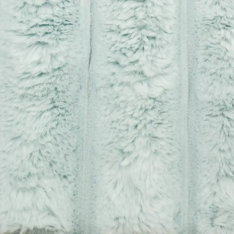 China Fabric for Crop Top Fake Fur Knit Fabric Polyester Lake blue color buy from China wholesaler bulk order at wholesale price free worldwide shipping Alibaba