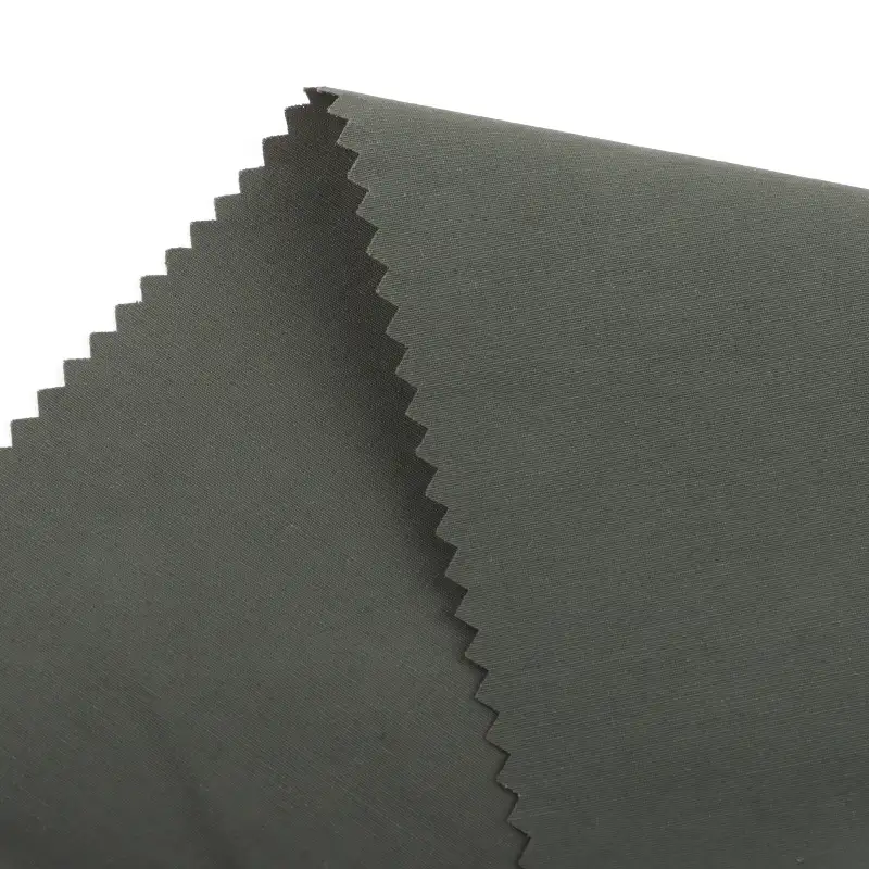 China Fabric for Jackets Nylon/Cotton Plain Woven Blended Fabric Cotton Nylon olive color buy from China wholesaler bulk order at wholesale price free worldwide shipping Alibaba
