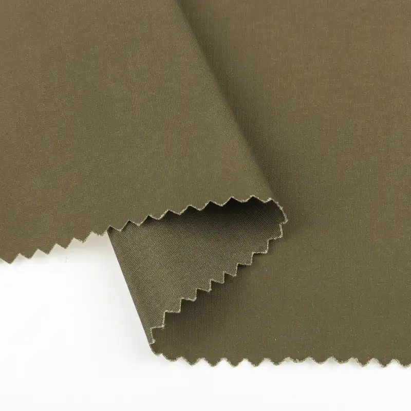 China Fabric for Pants,Jackets Polyester/Nylon/Cotton Plain Woven Blended Fabric Cotton Nylon Polyester khaki color buy from China wholesaler bulk order at wholesale price free worldwide shipping Alibaba