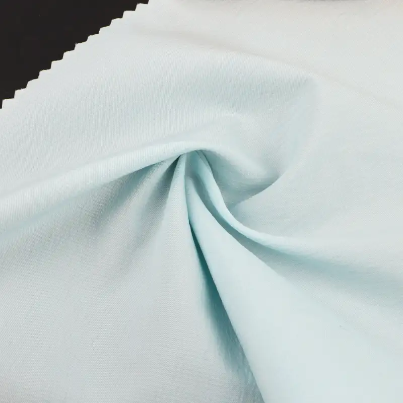 China Fabric for Shirt Nylon/Rayon Bengaline Woven Blended Fabric Rayon Nylon Spandex BLUE color buy from China wholesaler bulk order at wholesale price free worldwide shipping Alibaba