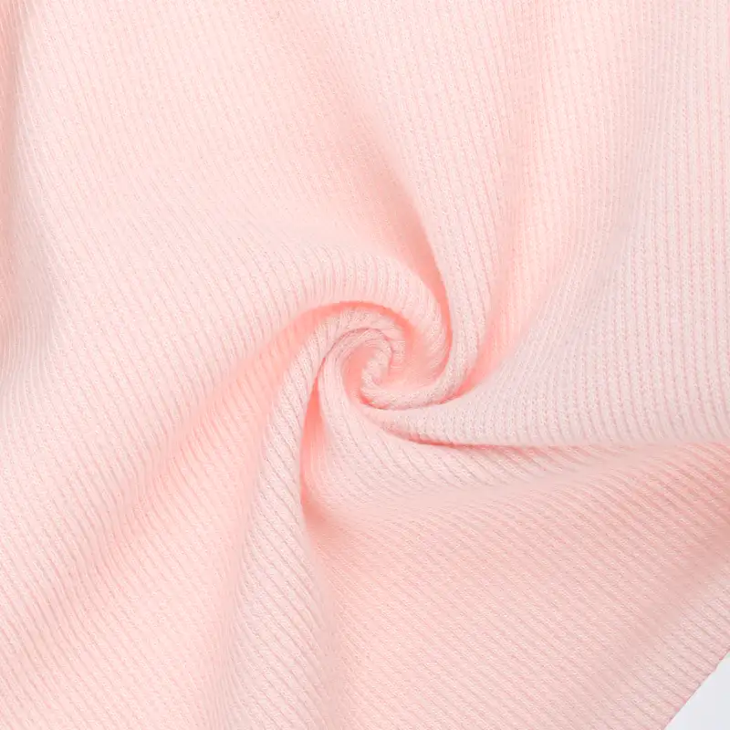 China Fabric for Pants,T-Shirt,Skirt Rib Knit Fabric Cotton Pink color buy from China wholesaler bulk order at wholesale price free worldwide shipping Alibaba