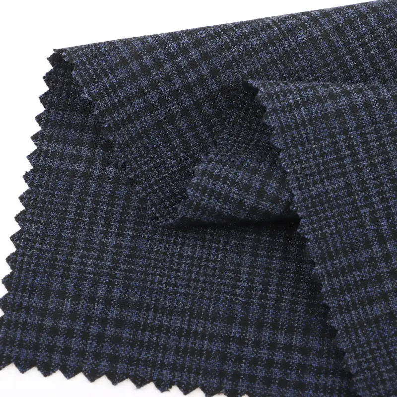 China Fabric for Pants Polyester/Rayon Plain Woven Blended Fabric Polyester Rayon Spandex check color buy from China wholesaler bulk order at wholesale price free worldwide shipping Alibaba