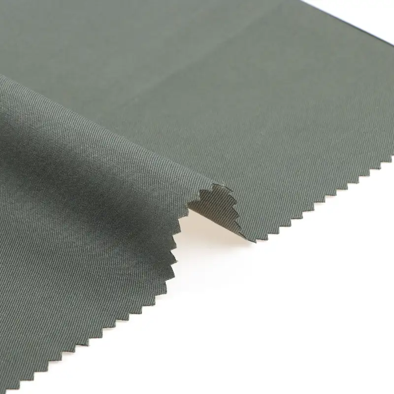 China Fabric for Pants CVC Twill Woven Blended Fabric Cotton Polyester green color buy from China wholesaler bulk order at wholesale price free worldwide shipping Alibaba