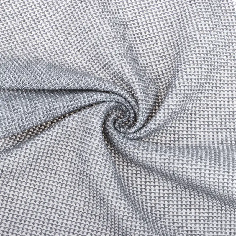 China Fabric for T-Shirt,Shorts Birdeye Mesh Knit Fabric Polyester Cotton Grey color buy from China wholesaler bulk order at wholesale price free worldwide shipping Alibaba