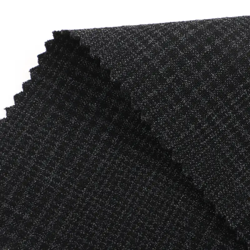 China Fabric for Pants Polyester/Rayon Plain Woven Blended Fabric Polyester Rayon Spandex Black color buy from China wholesaler bulk order at wholesale price free worldwide shipping Alibaba