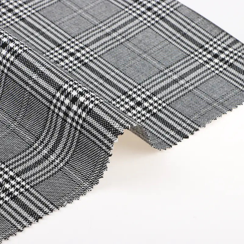 China Fabric for Pants,Trench Coat Polyester/Rayon Plain Woven Blended Fabric Polyester Rayon Spandex check color buy from China wholesaler bulk order at wholesale price free worldwide shipping Alibaba