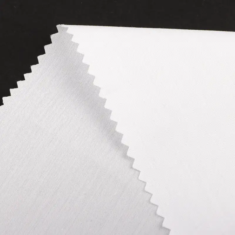 China Fabric for Shirt Nylon/Cotton Plain Woven Blended Fabric Cotton Nylon Spandex WHITE color buy from China wholesaler bulk order at wholesale price free worldwide shipping Alibaba