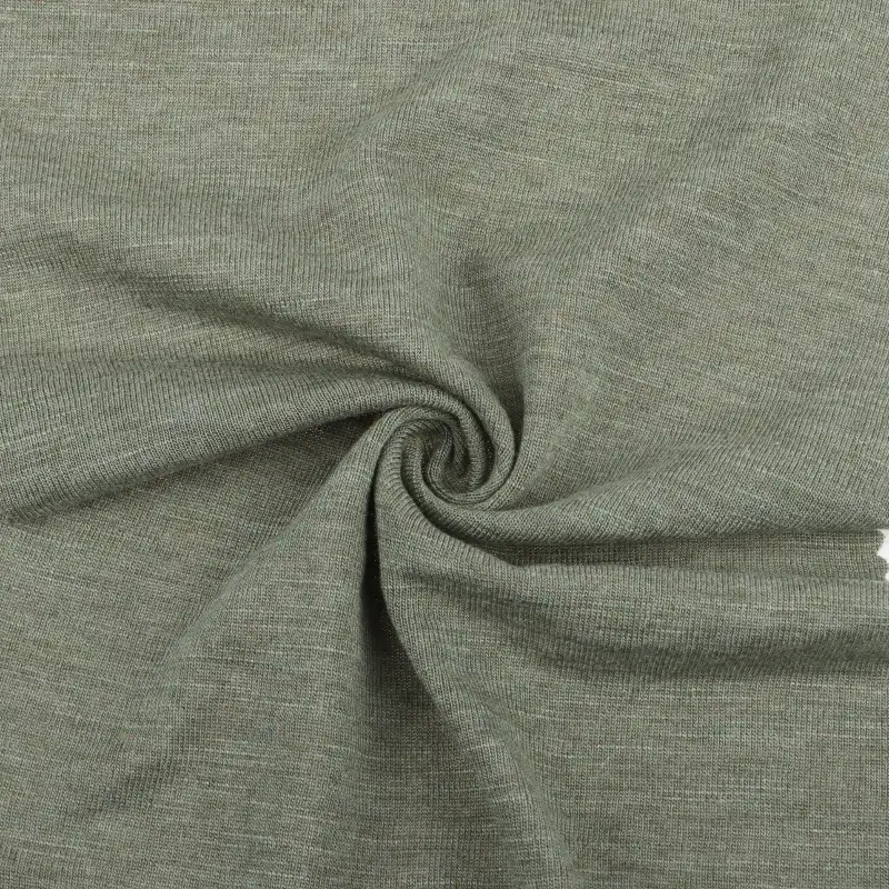 China Fabric for T-Shirt,Shorts,Loungewear Single Jersey Knit Fabric Rayon Polyester Cotton Olive Green color buy from China wholesaler bulk order at wholesale price free worldwide shipping Alibaba
