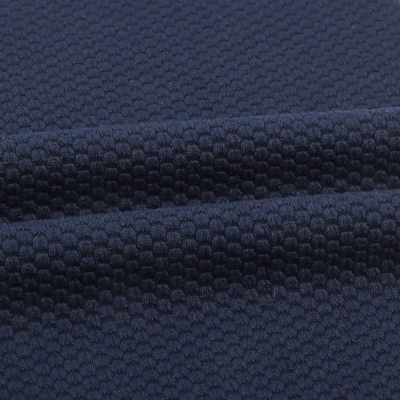China Fabric for T-Shirt,Loungewear Weft Jacquard Knit Fabric Polyester Spandex navy blue color buy from China wholesaler bulk order at wholesale price free worldwide shipping Alibaba