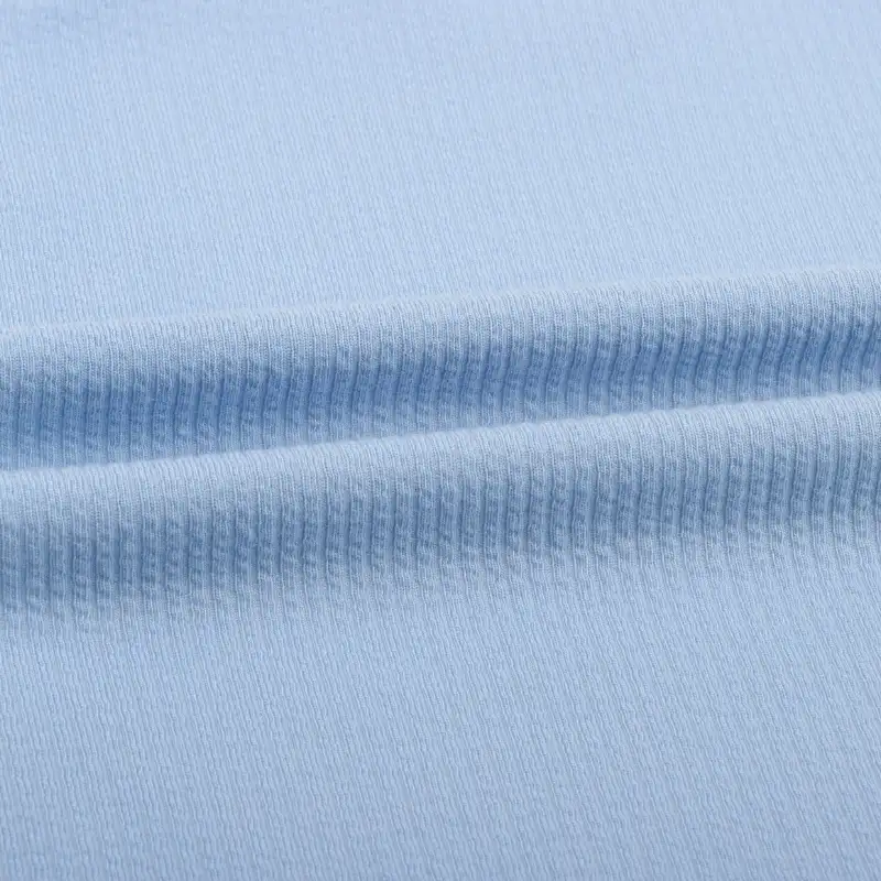 China Fabric for T-Shirt,Shorts Weft Jacquard Knit Fabric Polyester Spandex Blue color buy from China wholesaler bulk order at wholesale price free worldwide shipping Alibaba