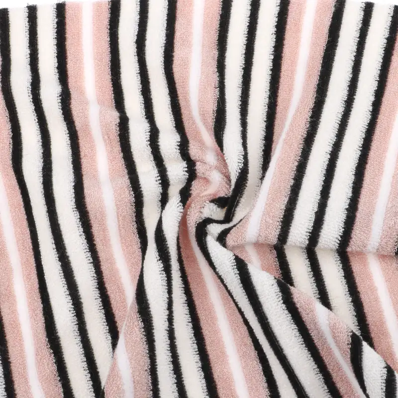 China Fabric for T-Shirt,Shorts Towel Fabric Knit Fabric Polyester Cotton Rayon stripe color buy from China wholesaler bulk order at wholesale price free worldwide shipping Alibaba