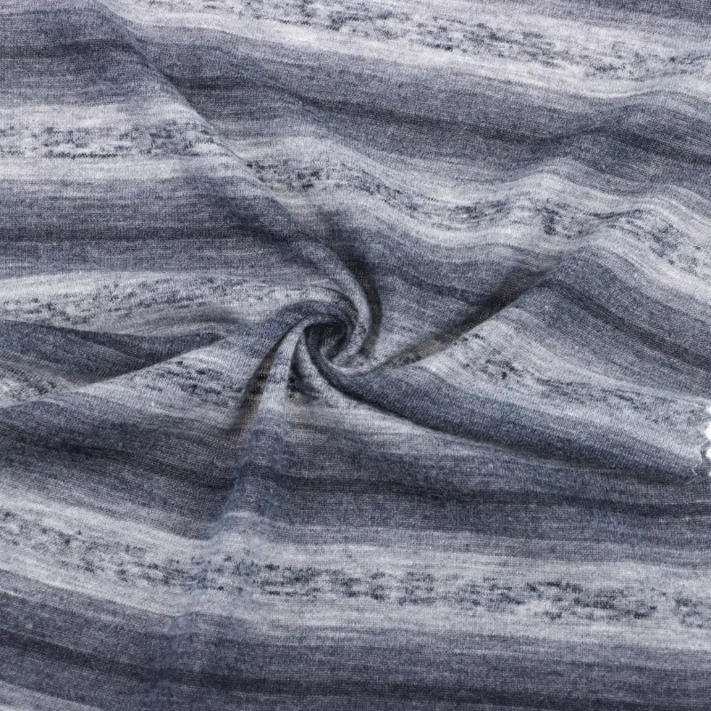 China Fabric for T-Shirt,Loungewear Single Jersey Knit Fabric Polyester Rayon Linen stripe color buy from China wholesaler bulk order at wholesale price free worldwide shipping Alibaba