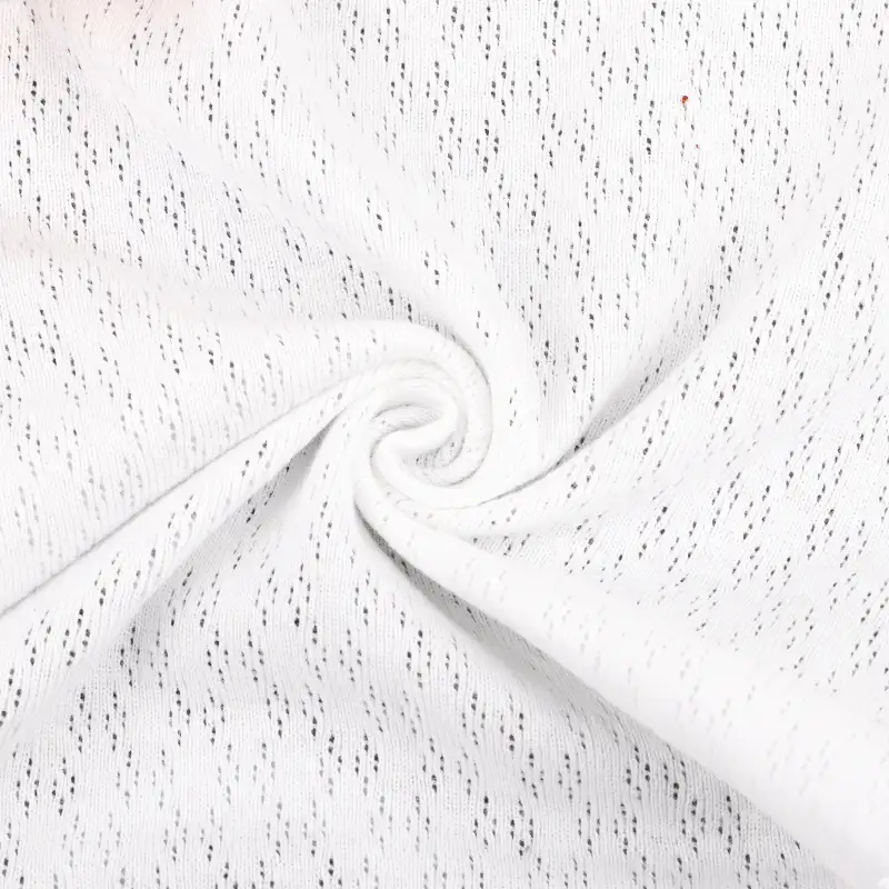 China Fabric for T-Shirt Weft Jacquard Knit Fabric Cotton White color buy from China wholesaler bulk order at wholesale price free worldwide shipping Alibaba