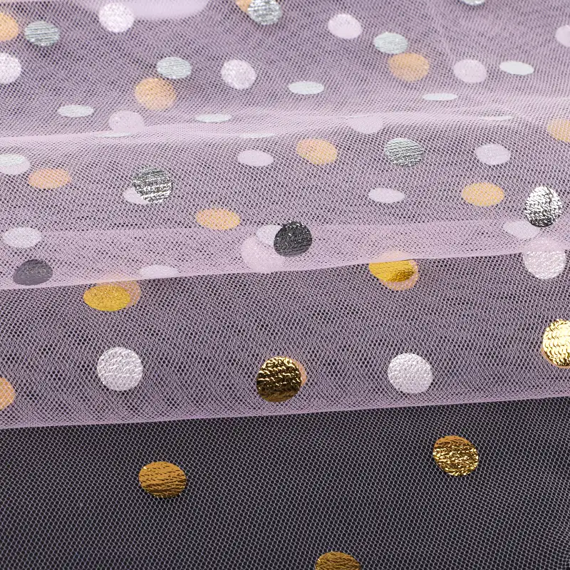 China Fabric for Skirt Mesh Knit Fabric Polyester Pink color buy from China wholesaler bulk order at wholesale price free worldwide shipping Alibaba