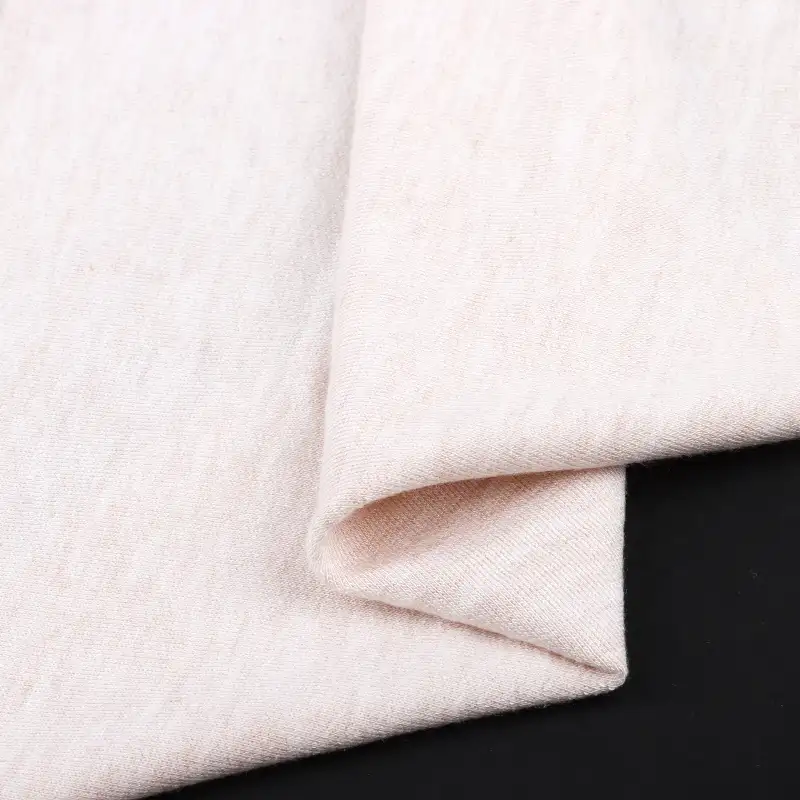 China Fabric for T-Shirt,Shorts French Terry Knit Fabric Rayon Spandex beige color buy from China wholesaler bulk order at wholesale price free worldwide shipping Alibaba