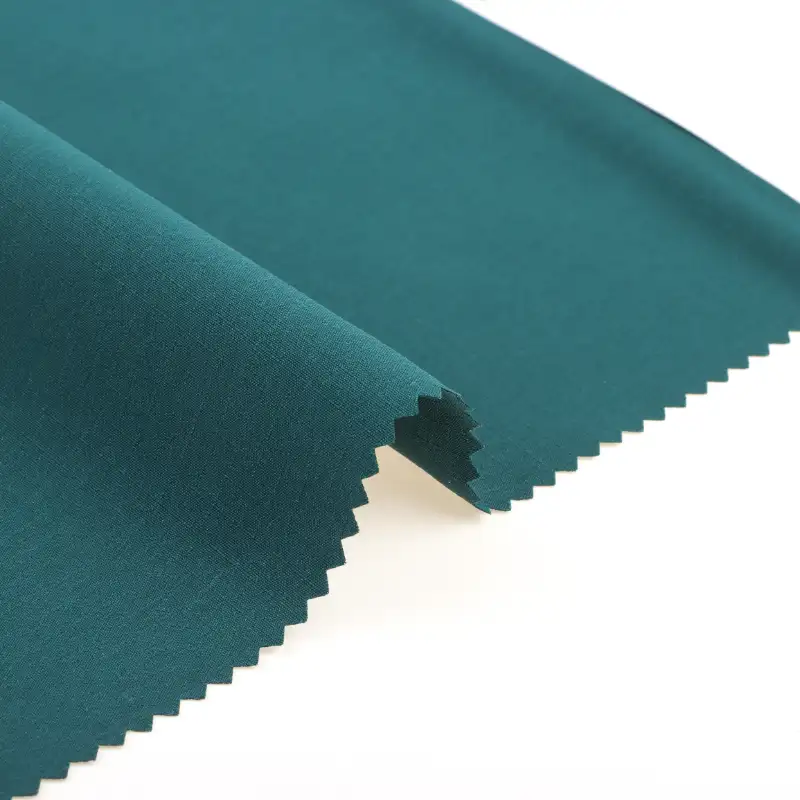 China Fabric for Jackets Polyester Imitation Cotton Fabric Synthetic Woven Fabric Polyester BLUE color buy from China wholesaler bulk order at wholesale price free worldwide shipping Alibaba