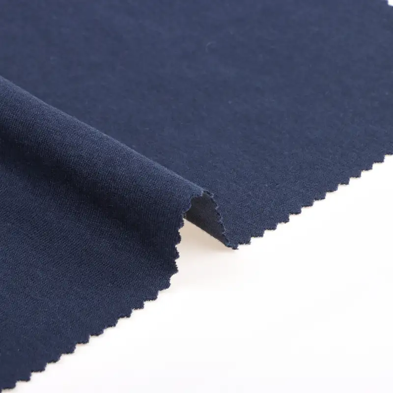China Fabric for T-Shirt,Shorts Rib Knit Fabric Cotton Modal navy blue color buy from China wholesaler bulk order at wholesale price free worldwide shipping Alibaba