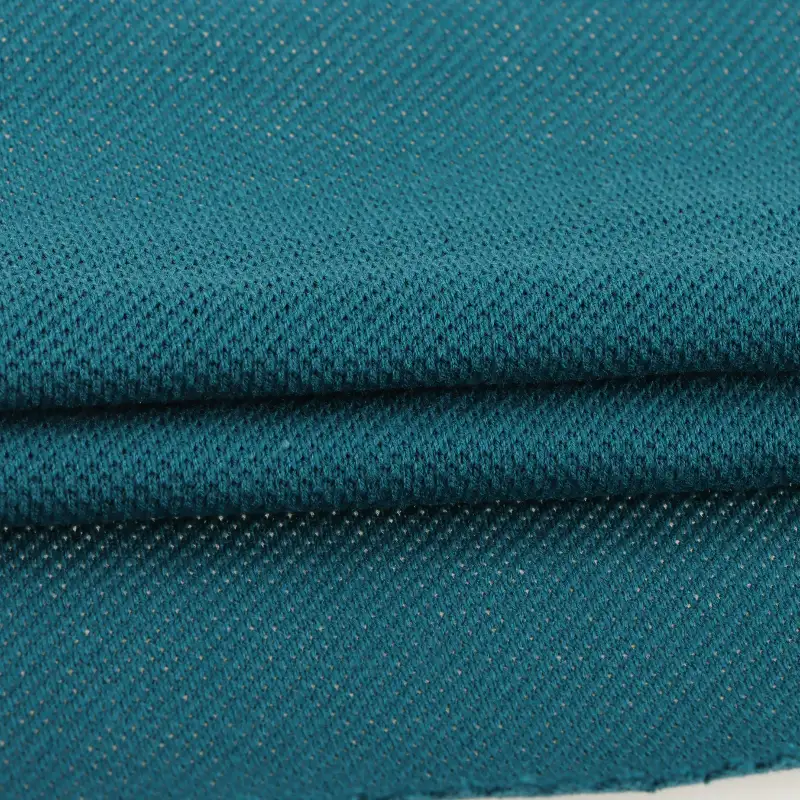 China Fabric for T-Shirt,Shorts Pique Knit Fabric Cotton emerald green color buy from China wholesaler bulk order at wholesale price free worldwide shipping Alibaba