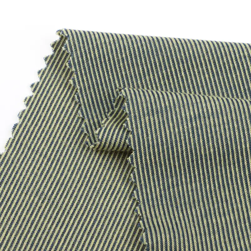 China Fabric for T-Shirt Weft Jacquard Knit Fabric Polyester Rayon Olive Green color buy from China wholesaler bulk order at wholesale price free worldwide shipping Alibaba