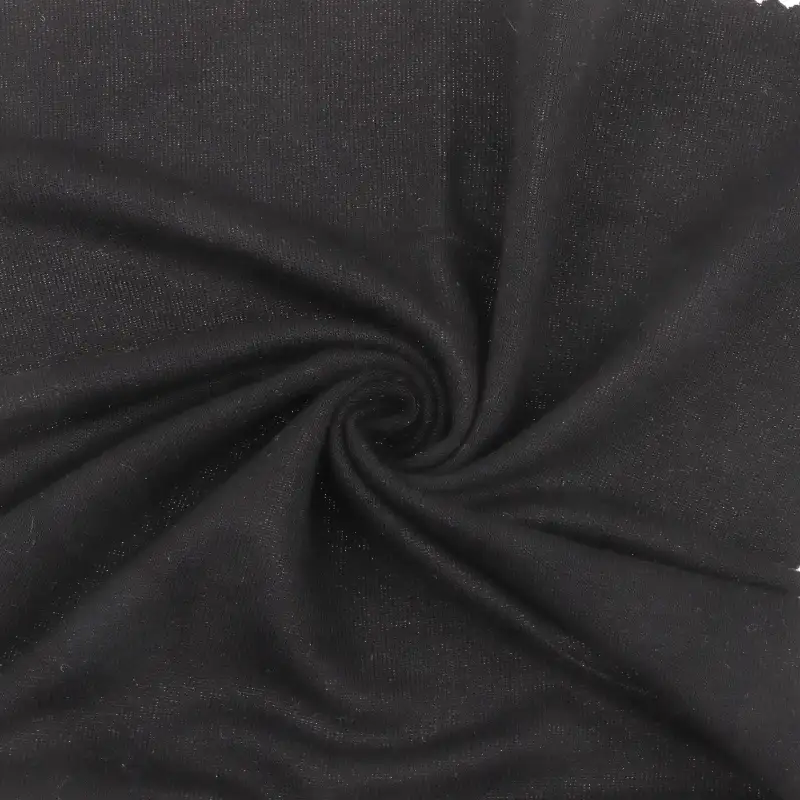 China Fabric for T-Shirt Single Jersey Knit Fabric Rayon Spandex Black color buy from China wholesaler bulk order at wholesale price free worldwide shipping Alibaba